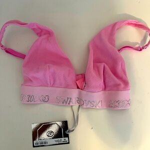 SKIMS Pink Bra with Swarovski Details